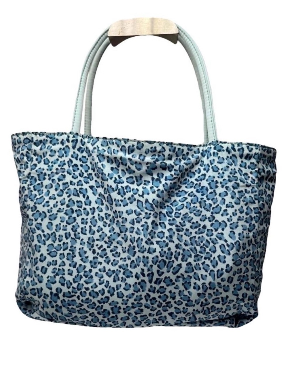Bottega Veneta Blue Leopard Print Mini Tote
